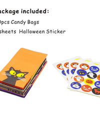Bravo Sport Halloween Trick or Treat Goody Gags Gift Bags, 8 Design, 40 pcs Party Favor Candy Bags
