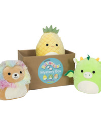 Squishmallows Official Kellytoy Plush 8" Plush Mystery Box Three Pack - Styles Will Vary in Surprise 8" Plush Box That Includes Three 8" Plush
