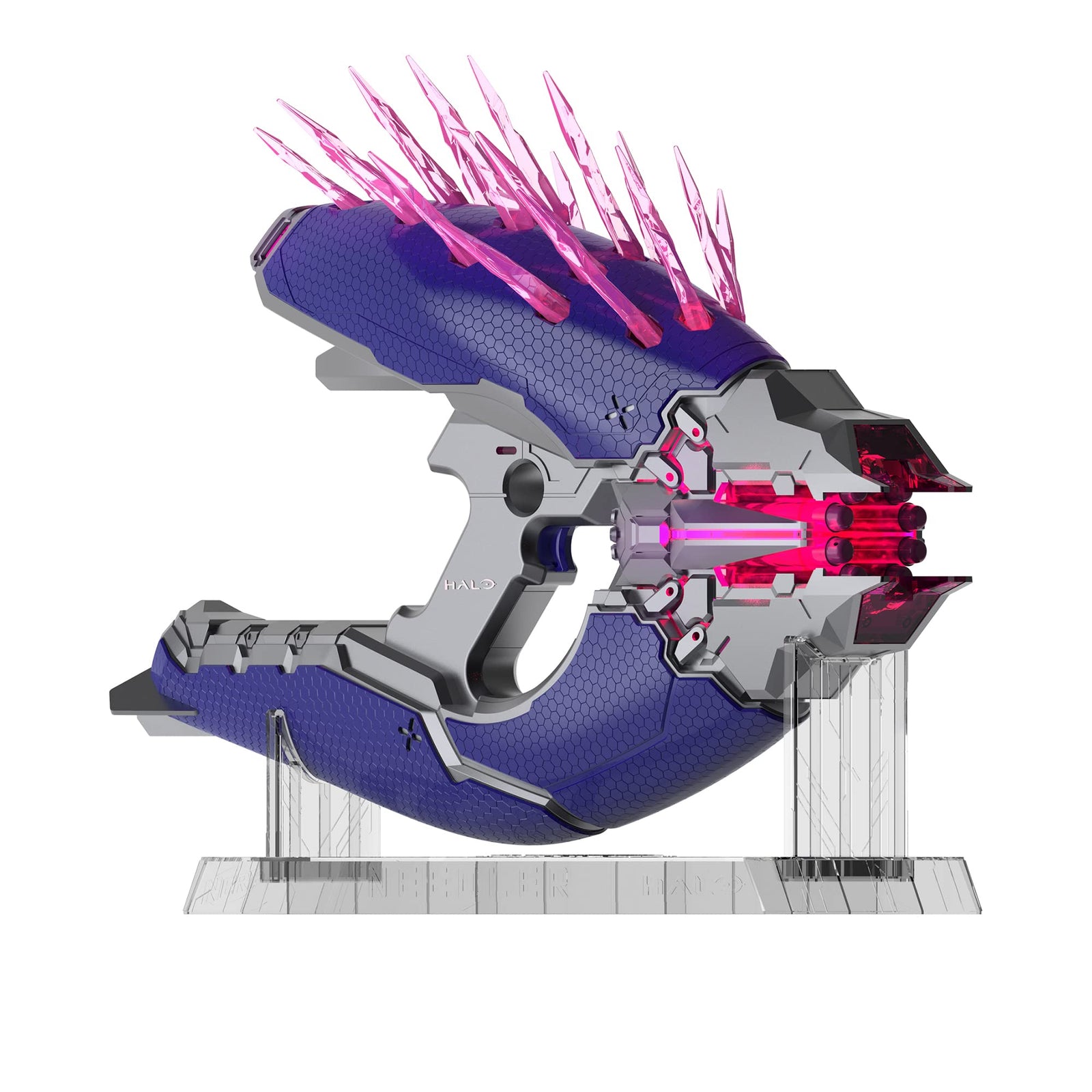 NERF LMTD Halo Needler Dart-Firing Blaster, Light-Up Needles, 10-Dart Rotating Drum, 10 Elite Darts, Game Card with in-Game Content
