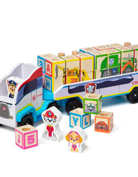 Melissa & Doug PAW Patrol Wooden ABC Block Truck (33 Pieces)
