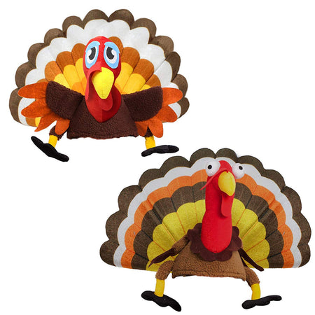 Spooktacular Creations 2 Turkey Hats for Happy Thanksgiving Party Costume, Outfit, Dress, Decorations.