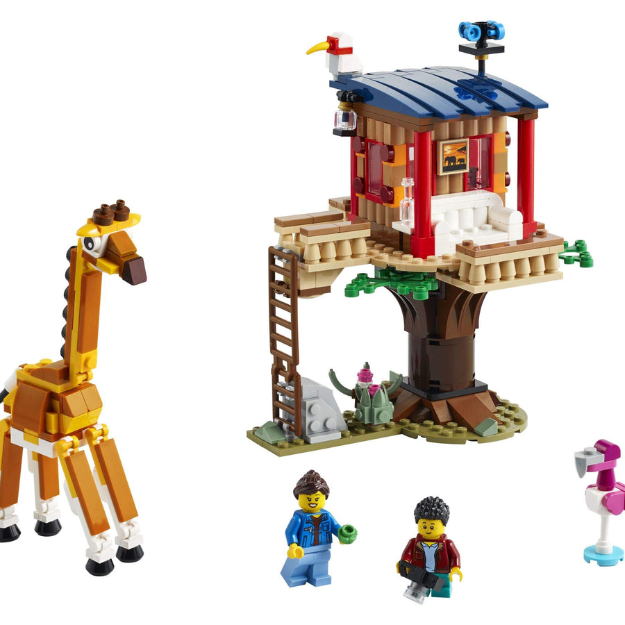 LEGO Creator 3in1 Safari Wildlife Tree House 31116 Building Kit Featuring a House Toy, Biplane Toy and Catamaran Toy; Best Building Sets for Kids Who Love Imaginative Play, New 2021 (397 Pieces)