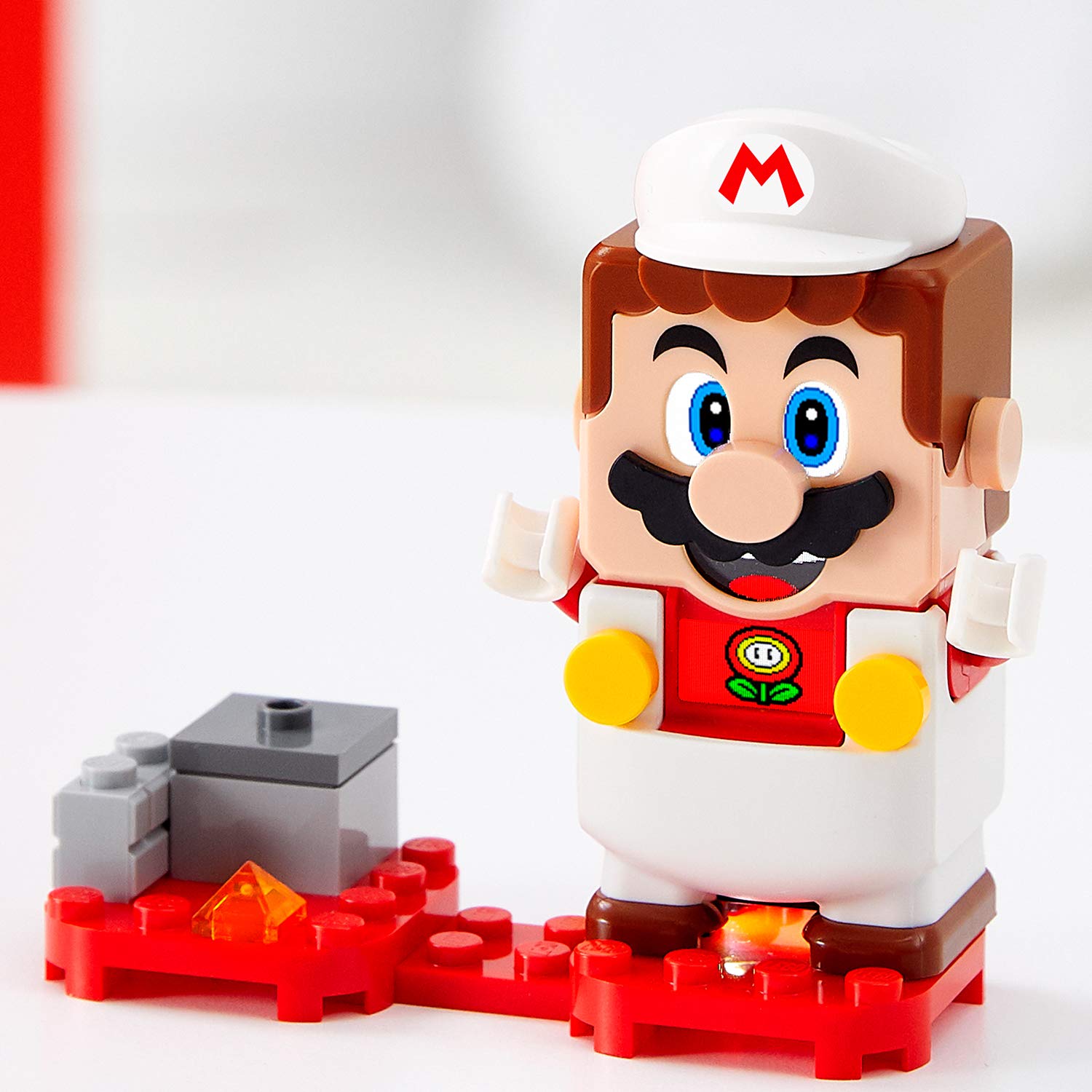 LEGO Super Mario Fire Mario Power-Up Pack 71370; Building Kit for Creative Kids to Power Up The Mario Figure in The Adventures with Mario Starter Course (71360) Playset (11 Pieces)