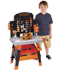 Black+Decker Kids Power Tools Workshop - Build Your Own Tool Box – 75 Realistic Toy Tools and Accessories [Amazon Exclusive]

