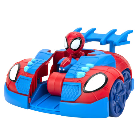 Spidey and His Amazing Friends 2 n 1 Web Strike Feature Vehicle - Must-Have Toy for All Fans