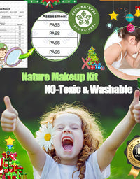 Kids Washable Makeup Girls Toys - Real Make Up Set Washable Make up Kit for Toddler Kids Girl Children Princess Pretend Play Christmas Birthday Gift Toys for Girl Aged 3 4 5 6
