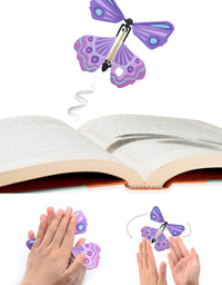 heytech Thanksgiving Day Magic Wind Up Flying Great Surprise Gift Butterfly in The Book Rubber Band Powered Magic Fairy Flying ,Thanksgiving Day Toy Great Surprise Gift (5 Packs)

