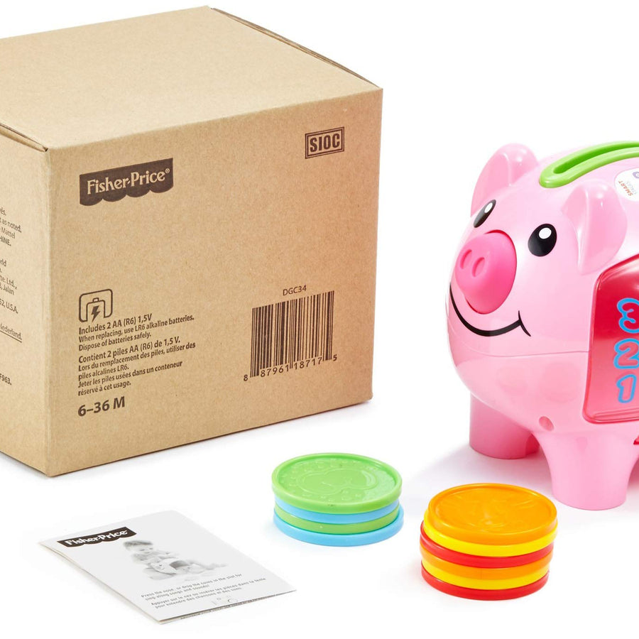 Fisher-Price Laugh & Learn Smart Stages Piggy Bank, Cha-ching! Get Ready To Cash In On Playtime Fun And Learning!