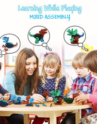 Kids Toys Stem Dinosaur Toy: Take Apart Dinosaur Toys for kids 3-5| Learning Educational Building construction Sets with Electric Drill| Birthday Gifts for Toddlers Boys Girls Age 3 4 5 6 7 8 Year Old
