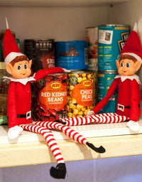Christmas Elf Behaving Badly Plush Toy | Novelty Long Bendy Naughty Boy Christmas Elves Doll | 12 Inches
