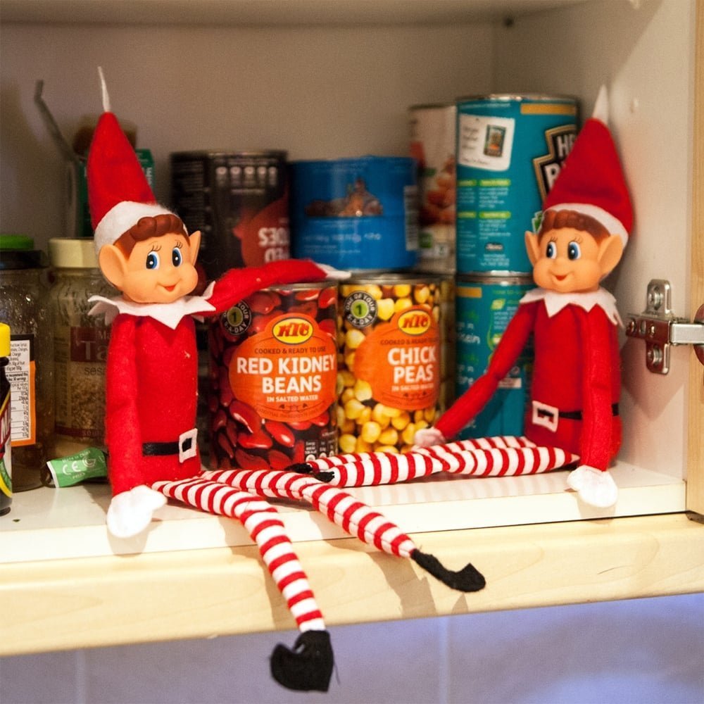 Christmas Elf Behaving Badly Plush Toy | Novelty Long Bendy Naughty Boy Christmas Elves Doll | 12 Inches