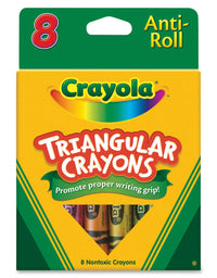 Crayola Crayons Triangular Antiroll Multicolor, 7/16 X 4 in
