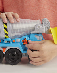 Play-Doh Wheels Cement Truck Toy for Kids Ages 3 & Up with Non-Toxic Cement-Colored Buildin' Compound Plus 3 Colors
