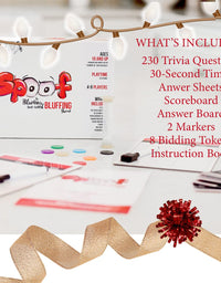Spoof - The New Popular Hilarious Family Party Bluffing Board Game | for Adults & Teens, Kids Ages 8-12 and Up | Fun Games for Game Night | Great Gift Idea
