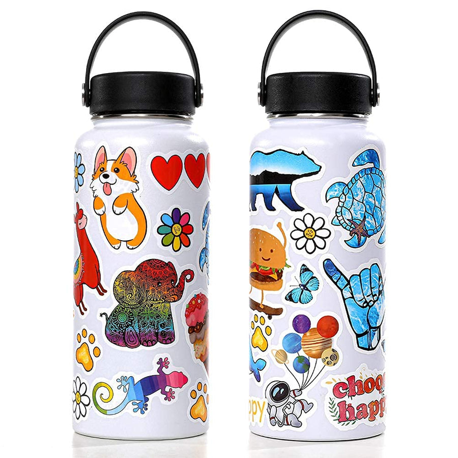 ANERZA 100 PCS Stickers Packs, Cute Vsco Aesthetic Vinyl Stickers for Hydroflask Water Bottles Laptop Skateboard, Waterproof Sticker for Kids Toddler, Christmas Stocking Stuffers Bulk, Teen Girl Gifts