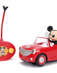 Jada Toys Disney Junior Mickey Mouse Clubhouse Roadster RC Car Red, 7"
