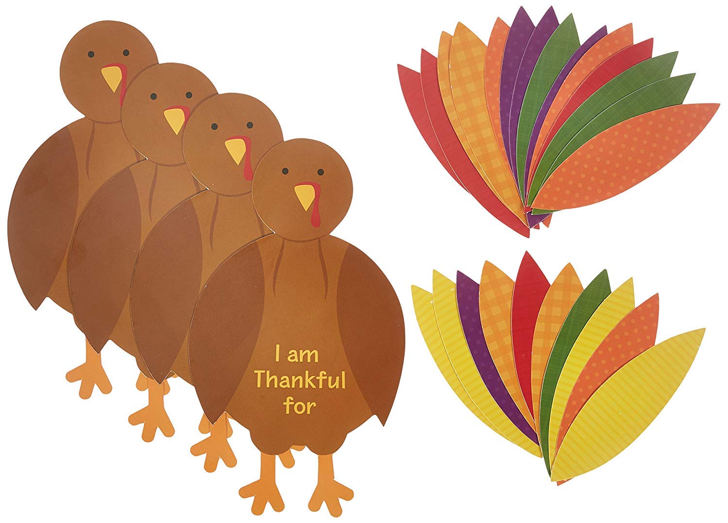 Thanksgiving Turkey Craft Kit | Makes Up To 4 Turkeys | Party Activity