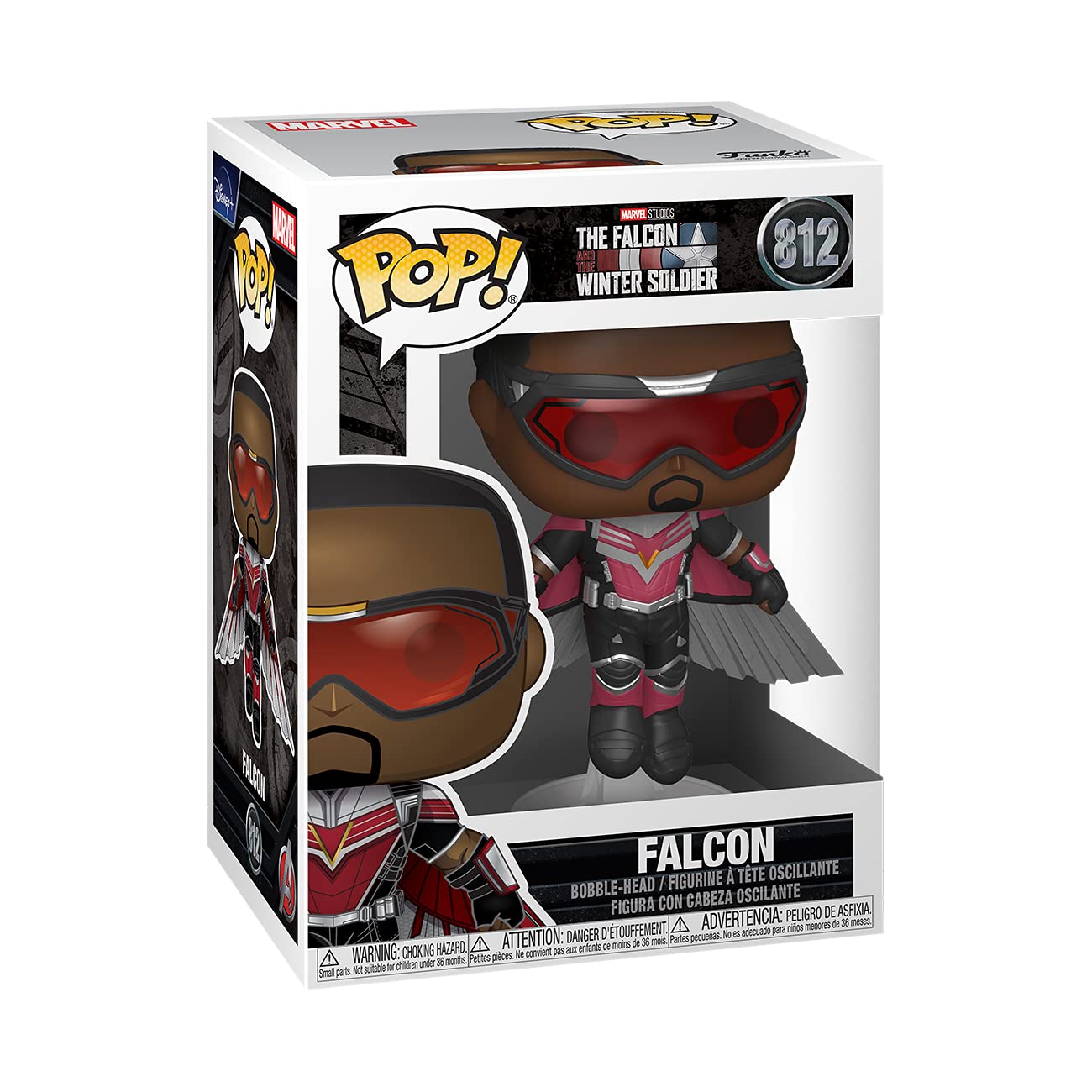 Funko POP Marvel: Falcon and The Winter Soldier - Captain America (Sam Wilson) with Shield, Year of The Shield Amazon Exclusive,Multicolor,51650
