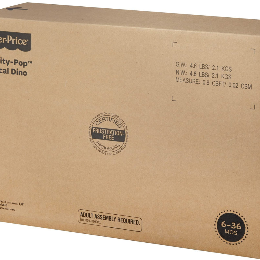 Fisher-Price Go Baby Go Poppity-Pop Musical Dino [Amazon Exclusive]