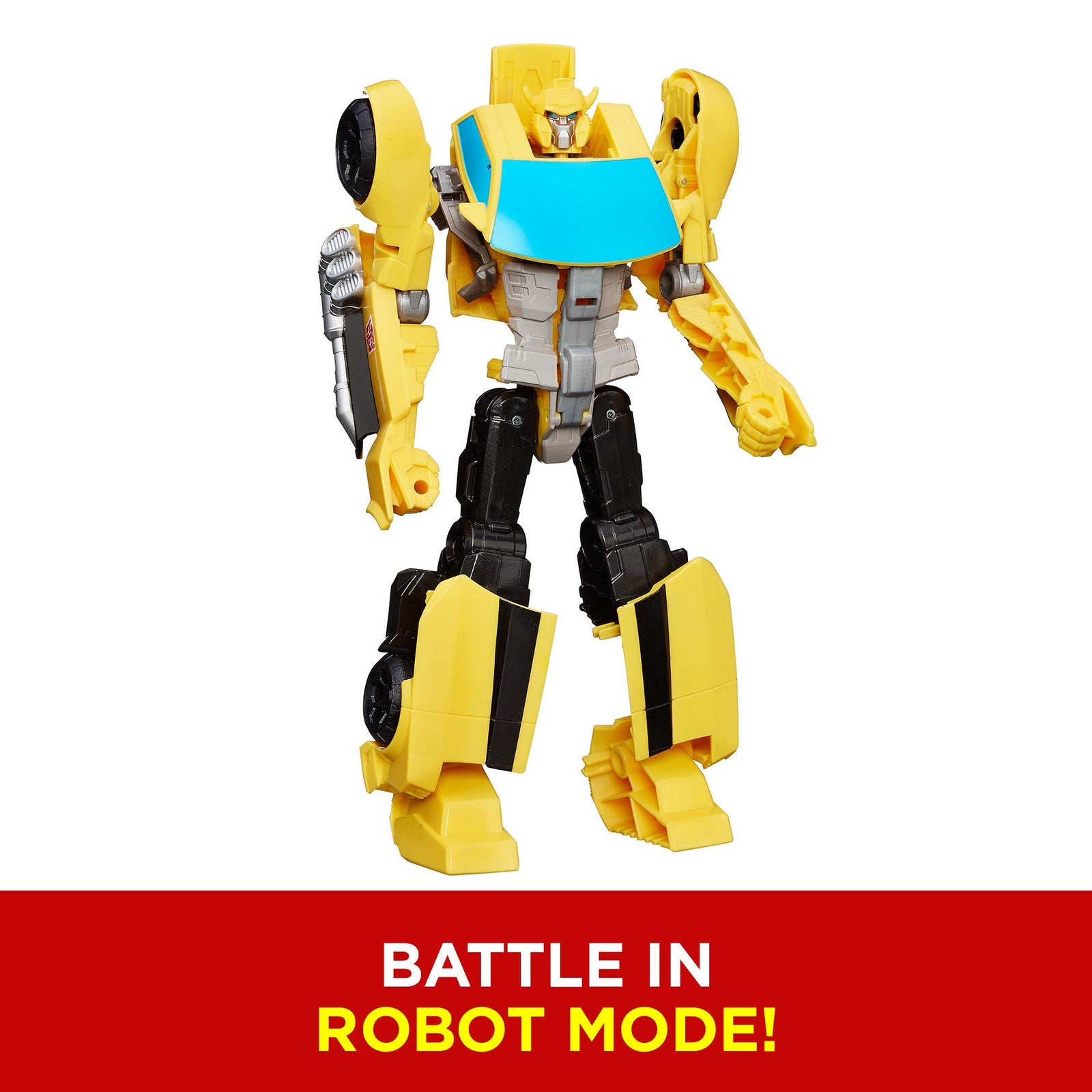 Transformers Toys Heroic Bumblebee Action Figure - Timeless Large-Scale Figure, Changes into Yellow Toy Car, 11" (Amazon Exclusive)