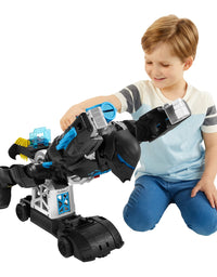 Fisher-Price Imaginext DC Super Friends Bat-Tech Batbot, Transforming 2-in-1 Batman Robot and Playset with Lights and Sounds for Kids Ages 3-8
