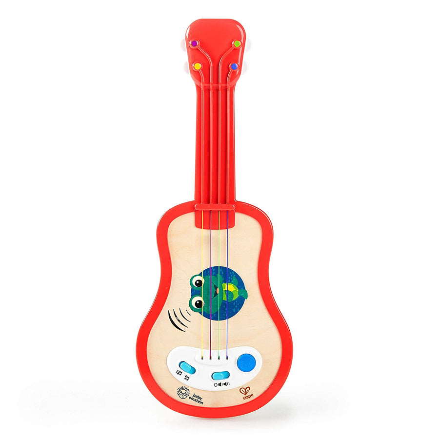 Baby Einstein Magic Touch Ukulele Wooden Musical Toy, Ages 12 months+, Red