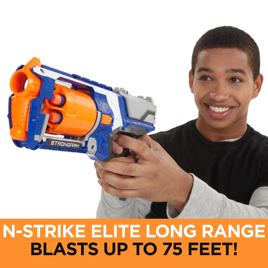 Nerf N Strike Elite Strongarm Toy Blaster With Rotating Barrel, Slam Fire, And 6 Official Nerf Elite Darts For Kids, Teens, And Adults(Amazon Exclusive)