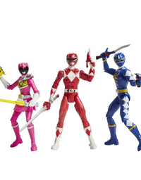 Power Rangers Beast Morphers Special Episode 3-Pack Action Figure Toys Dino Thunder Blue Ranger, Mighty Morphin Red Ranger, Dino Charge Pink Ranger (Amazon Exclusive)
