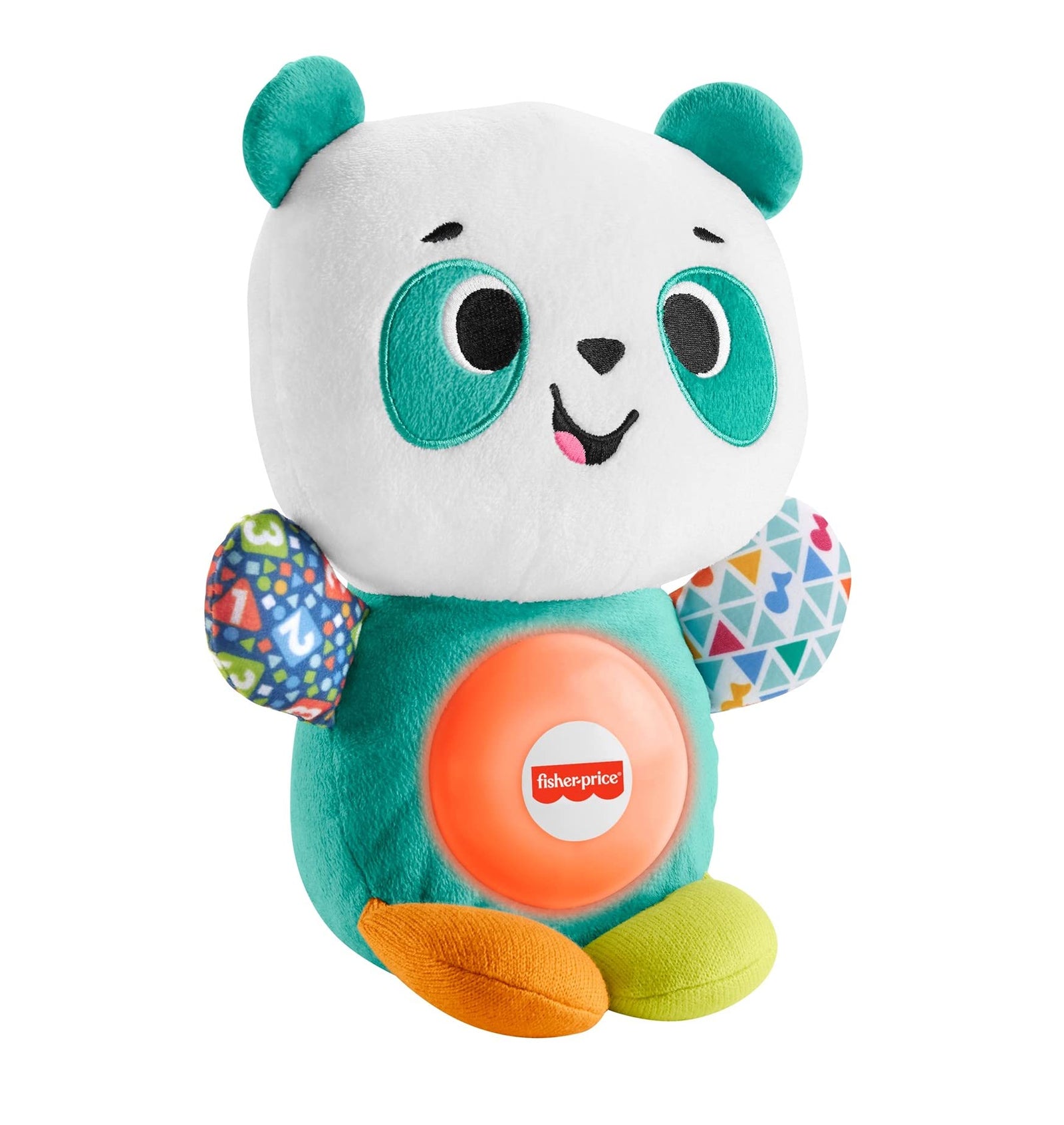 Fisher-Price Linkimals Play Together Panda, musical learning plush toy for babies and toddlers