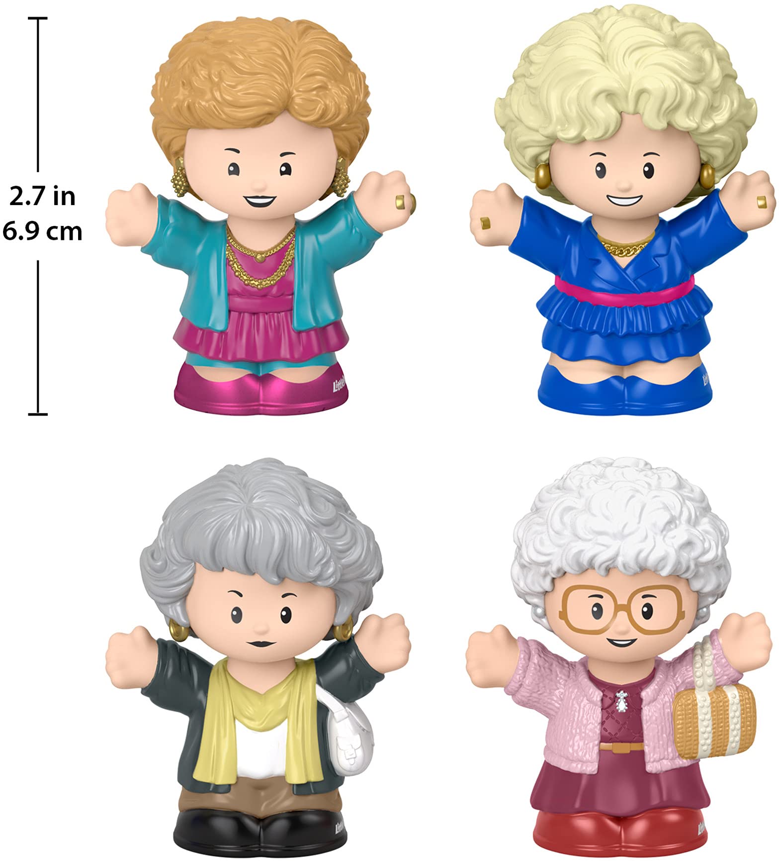 Fisher-Price Little People Collector The Golden Girls, Special Edition Figure Set Featuring 4 Lead Characters from The Classic TV Show