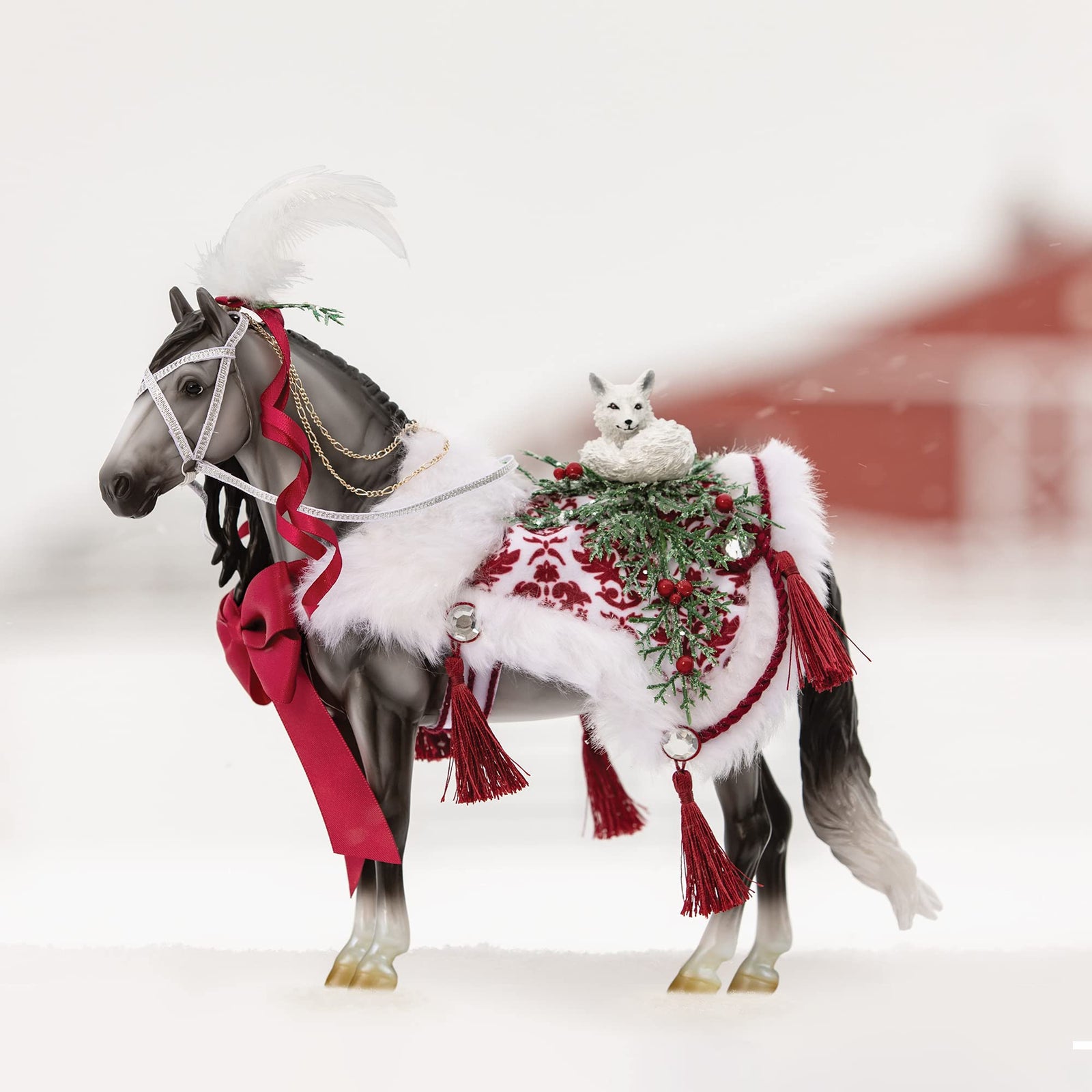Breyer Horses 2021 Holiday Collection | Traditional Series Holiday Horse - Arctic Grandeur | Model #700124