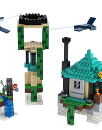 LEGO Minecraft The Sky Tower 21173 Fun Floating Islands Building Kit Toy with a Pilot, 2 Flying Phantoms and a Cat; New 2021 (565 Pieces)
