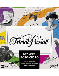 Hasbro Gaming Trivial Pursuit Decades 2010 to 2020 Board Game for Adults and Teens, Pop Culture Trivia Game for 2 to 6 Players, Ages 16 and Up
