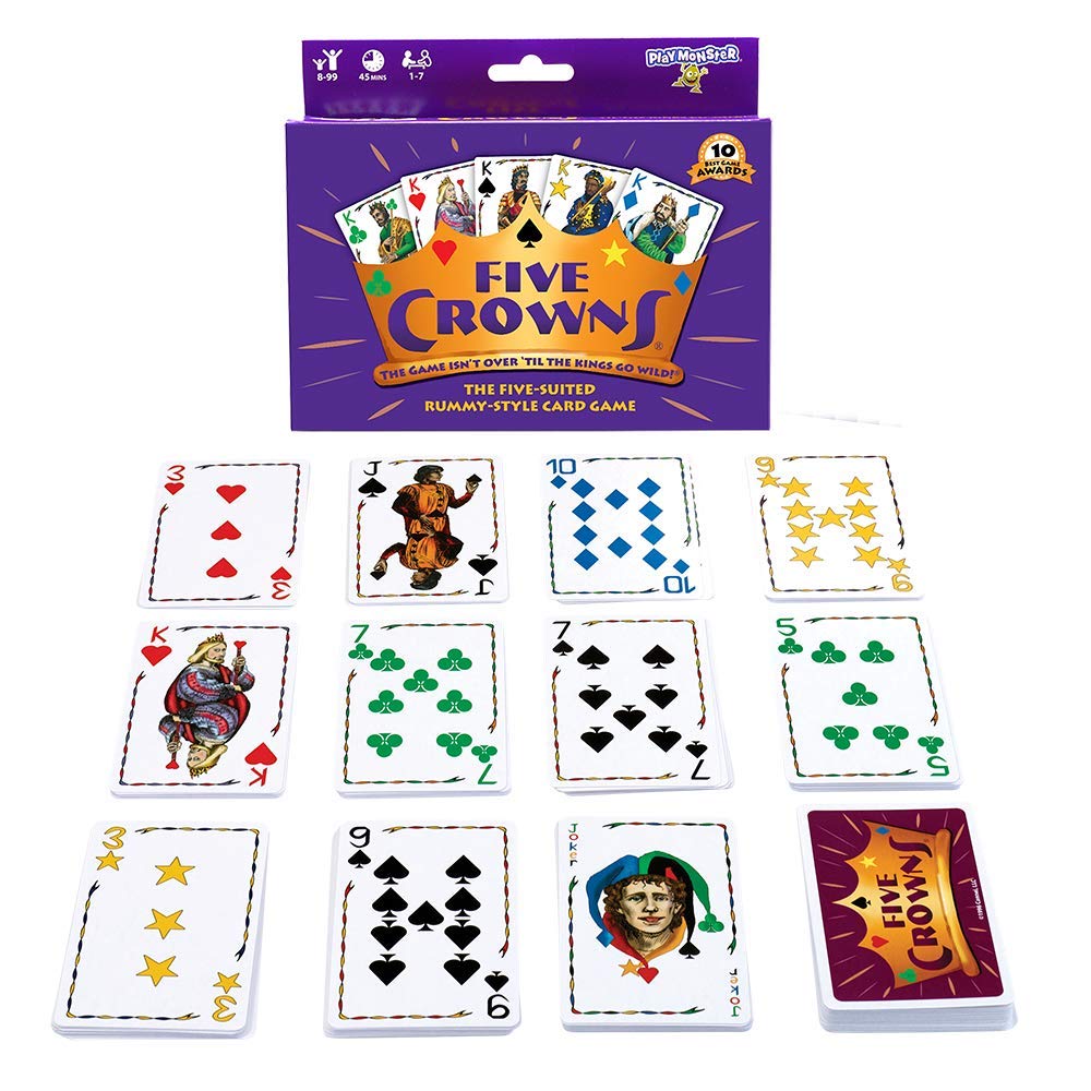 SET Enterprises Five Crowns Card Game Purple