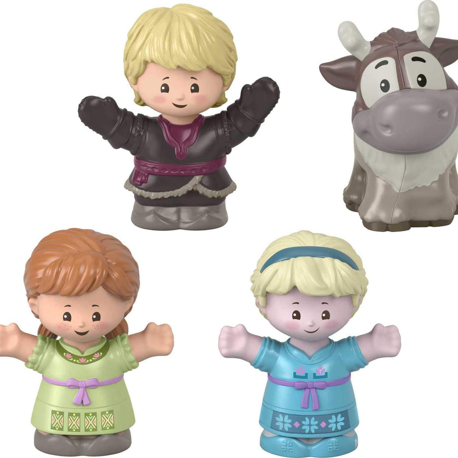 Fisher-Price Little People – Disney Frozen Young Anna and Elsa & Friends, Set of 4 Character Figures for Toddlers and Preschool Kids