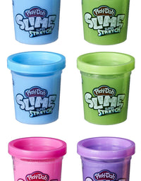 Play-Doh Slime Super Stretch Multipack of 12 for Kids 3 Years and Up, Premade, Assorted Colors Non-Toxic (Amazon Exclusive)
