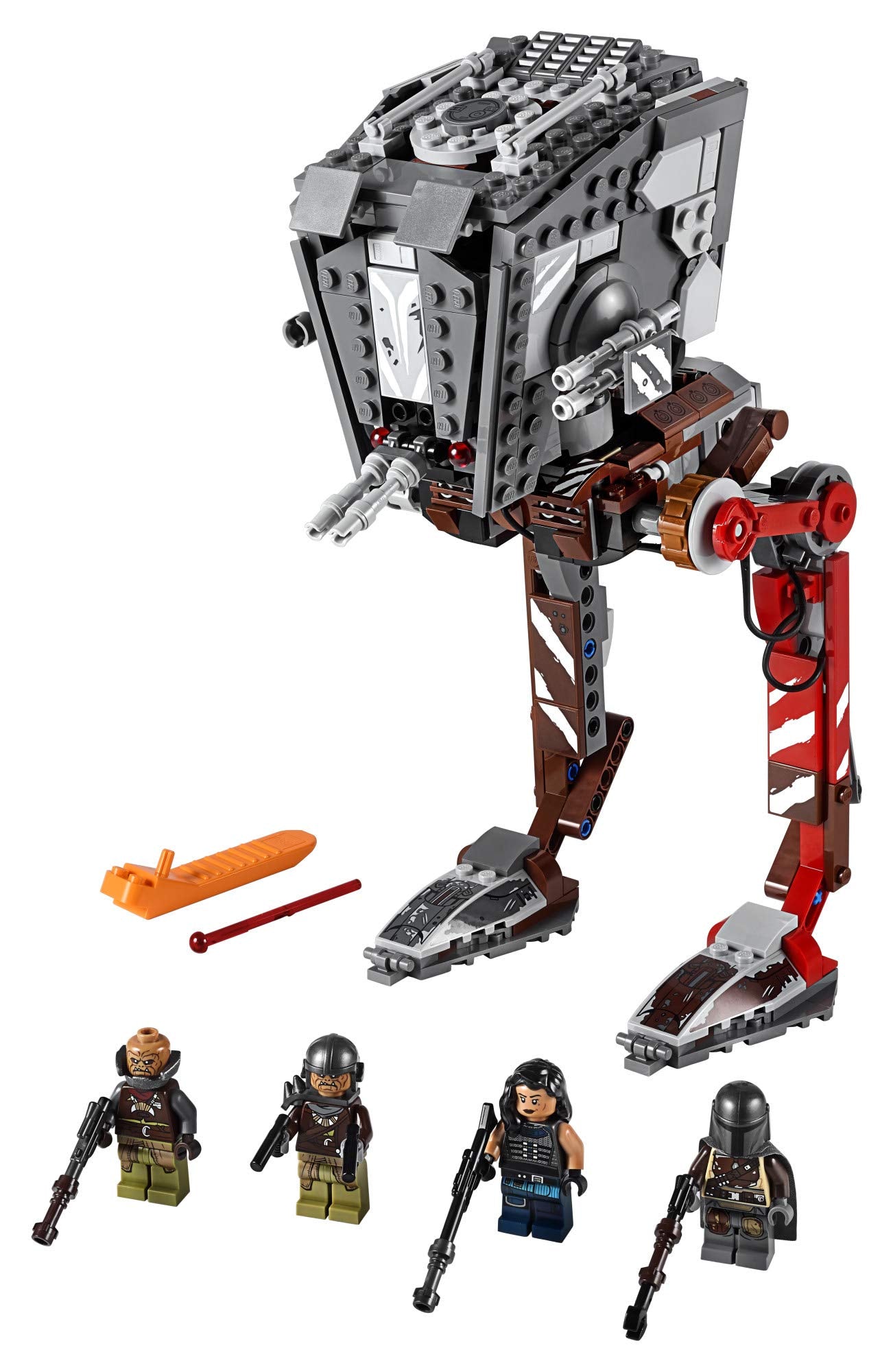 LEGO Star Wars at-ST Raider 75254 The Mandalorian Collectible All Terrain Scout Transport Walker Posable Building Model (540 Pieces)