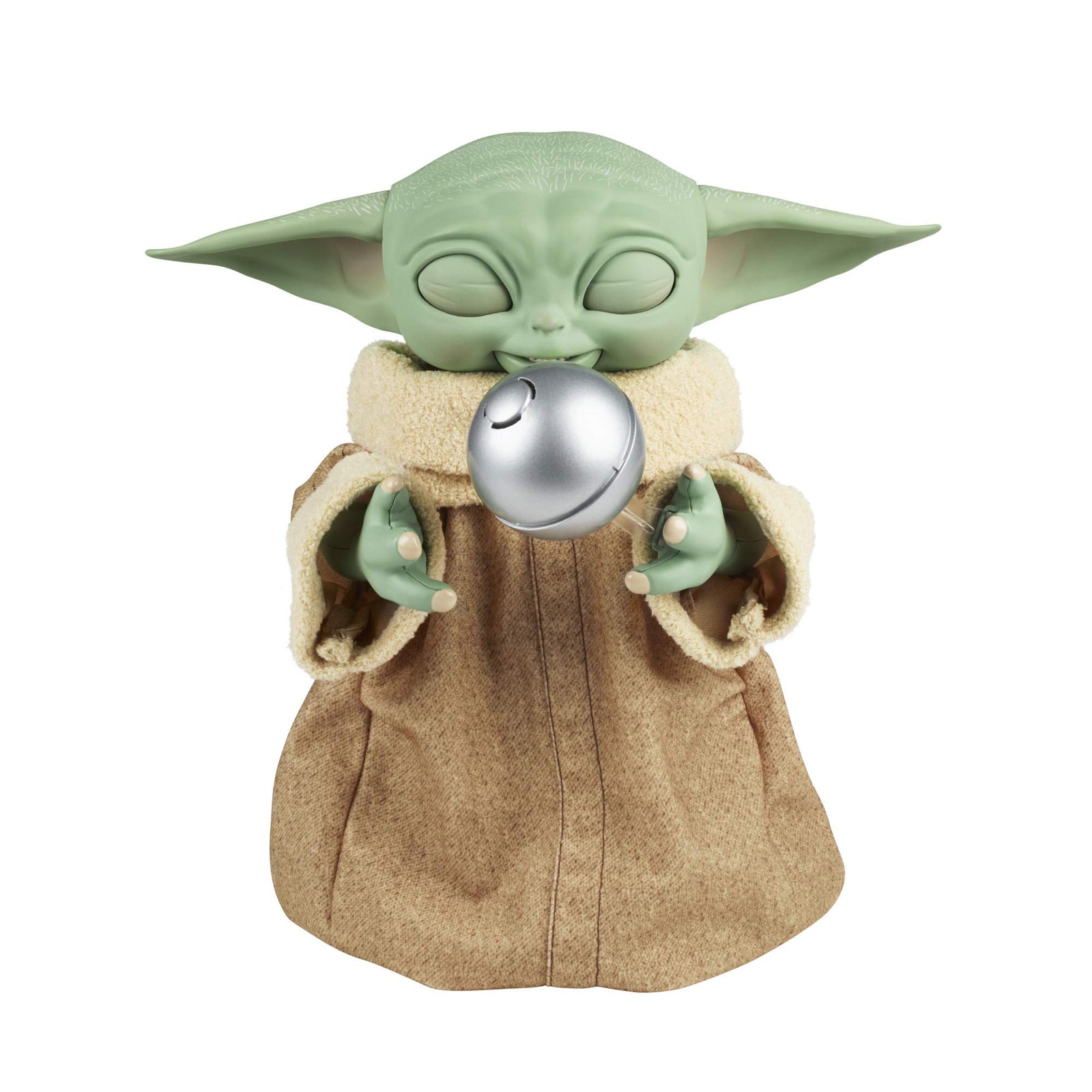 Star Wars Galactic Snackin’ Grogu 9.25-Inch-Tall Animatronic Toy with Over 40 Sound and Motion Combinations and Interactive Accessories,F2849
