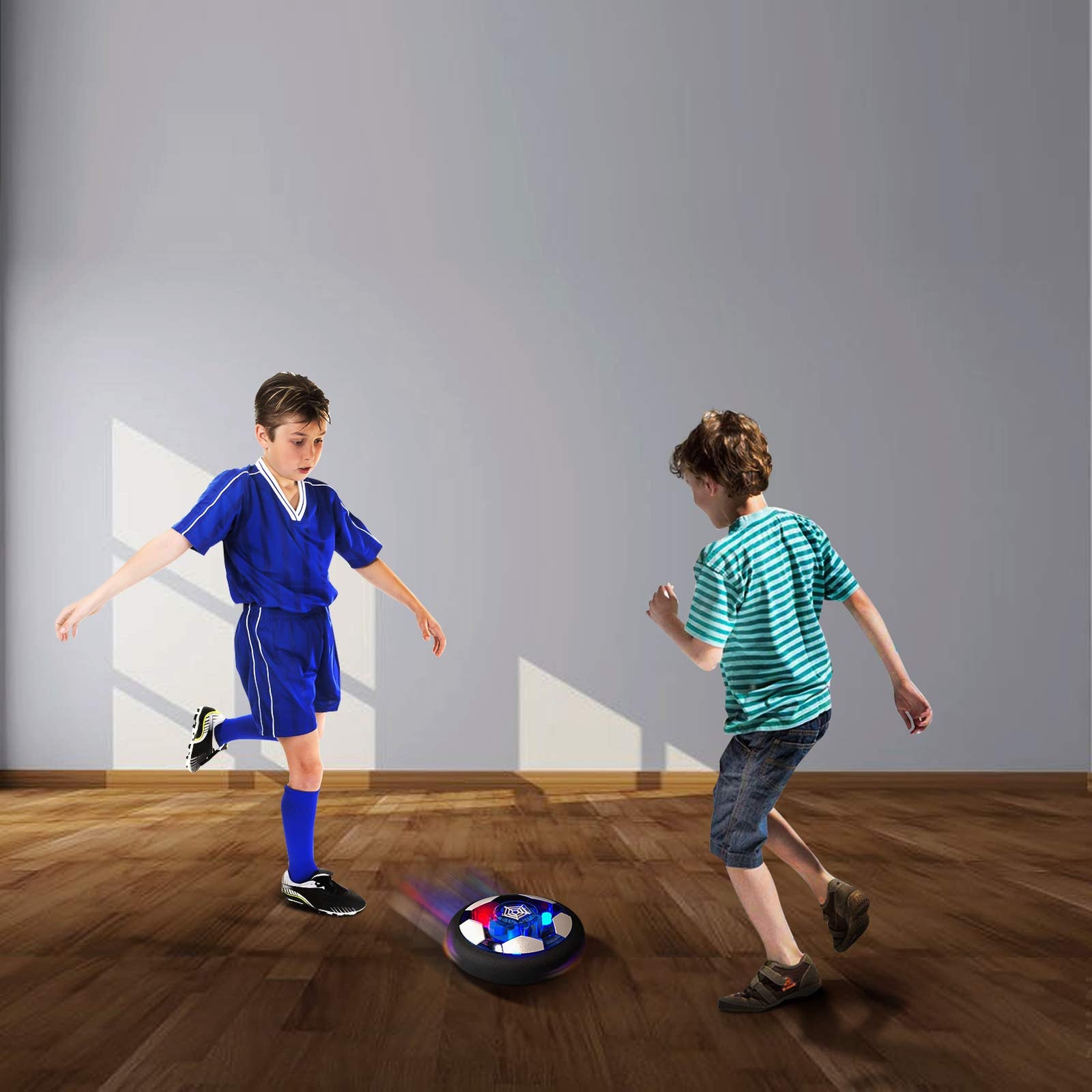 Hover Soccer Ball Boy Toys, Rechargeable Air Soccer Indoor Floating Soccer Ball with LED Light and Upgraded Foam Bumper Perfect Birthday Christmas Gifts for Kids Toddler Girls