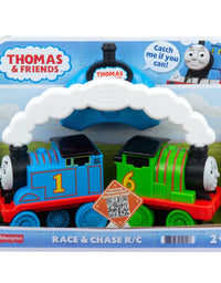Fisher-Price Thomas & Friends Race & Chase R/C, remote controlled toy train engines for toddlers and preschool kids

