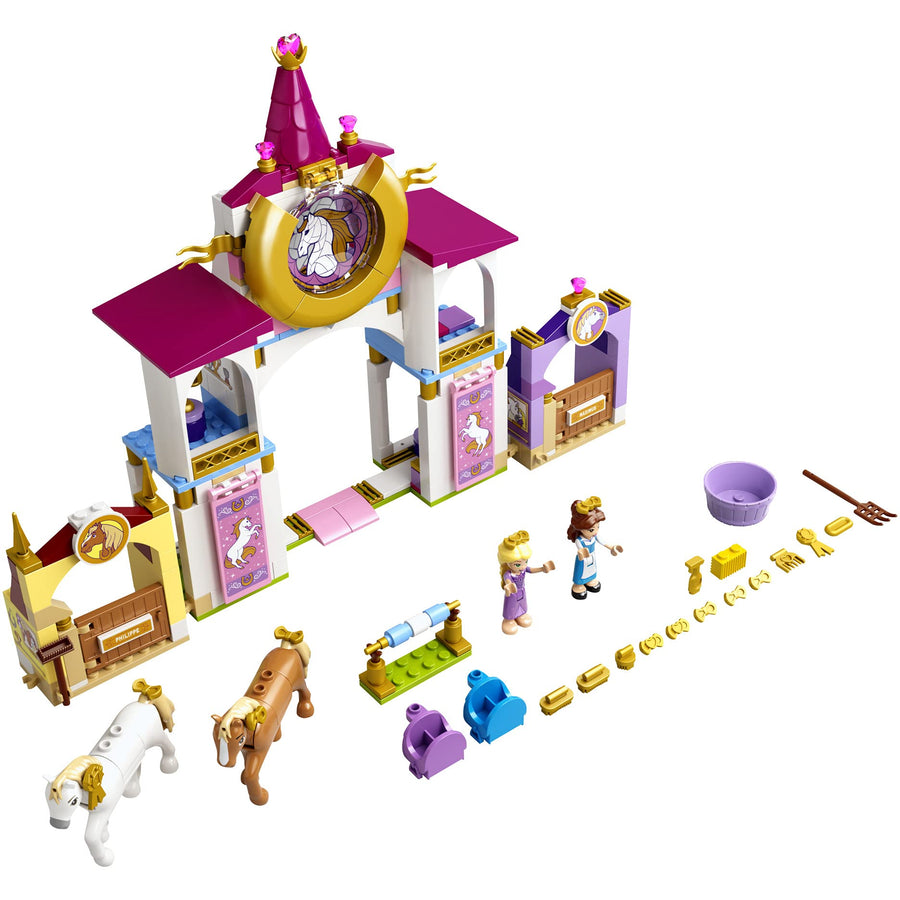 LEGO Disney Belle and Rapunzel’s Royal Stables 43195 Building Kit; Great for Inspiring Imaginative, Creative Play (239 Pieces)