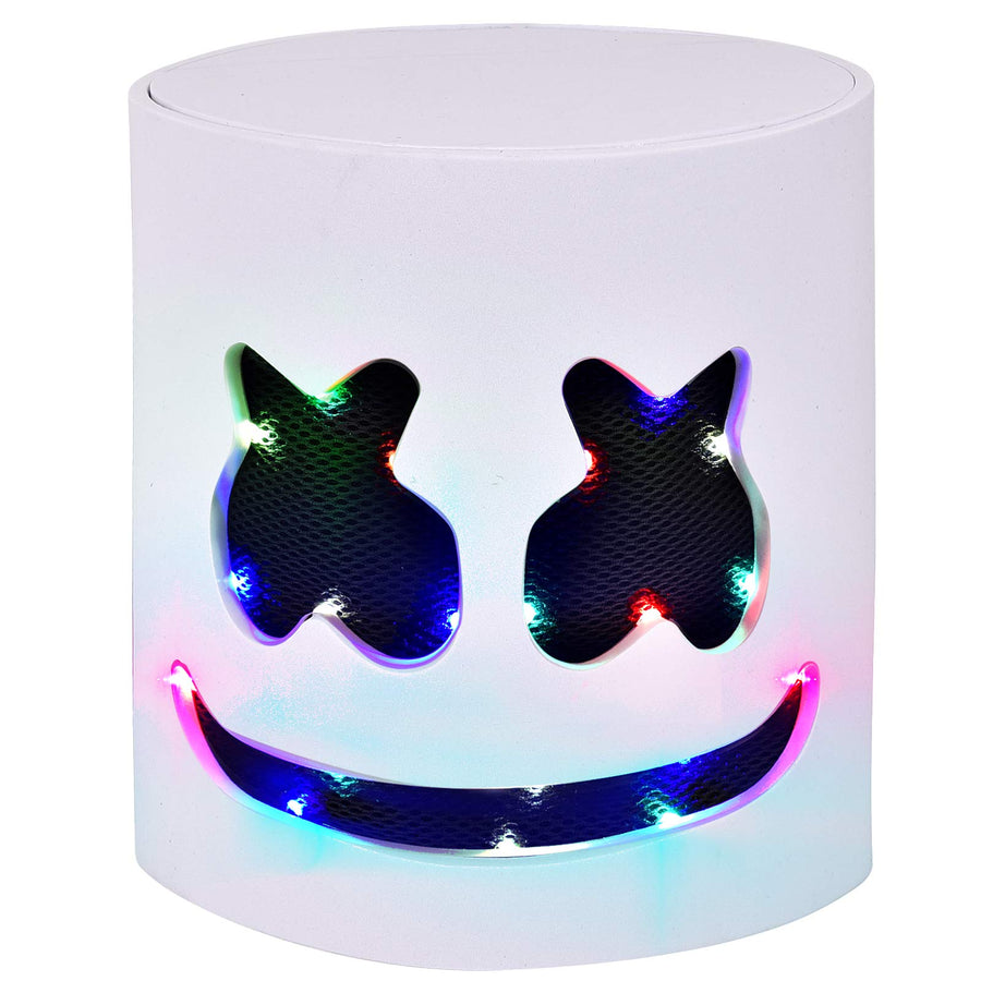 Halloween DJ Mask - Music Festival Full Head Masks Helmet for Men Women Kids Thanksgiving Christmas Halloween Glow LED Mask