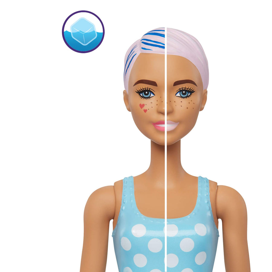 Barbie Color Reveal Doll Set with 25 Surprises Including 2 Pets & Day-to-Night Transformation: 15 Mystery Bags Contain Doll Clothes & Accessories for 2 Looks; Water Reveals Look of Metallic Doll
