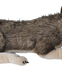 Wild Republic Jumbo Wolf Plush, Giant Stuffed Animal, Plush Toy, Gifts for Kids, 30 Inches
