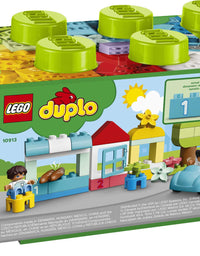 LEGO DUPLO Classic Brick Box 10913 First Set with Storage Box, Great Educational Toy for Toddlers 18 Months and up (65 Pieces)
