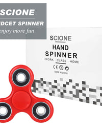 SCIONE Fidget Toys 5 Pack,Fidget Spinners Pack for Kids/Adults-Sensory Fidget Toys Packs-ADHD Anxiety Toys Stress Relief Reducer Autism Fidgets Best EDC Hand Spinner Finger Bearing Trispinner Toy

