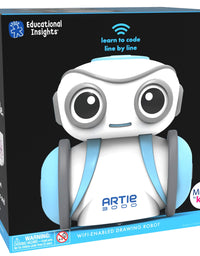Educational Insights Artie 3000 The Coding Robot: Drawing Robot, Homeschool or Classroom, Ages 7+
