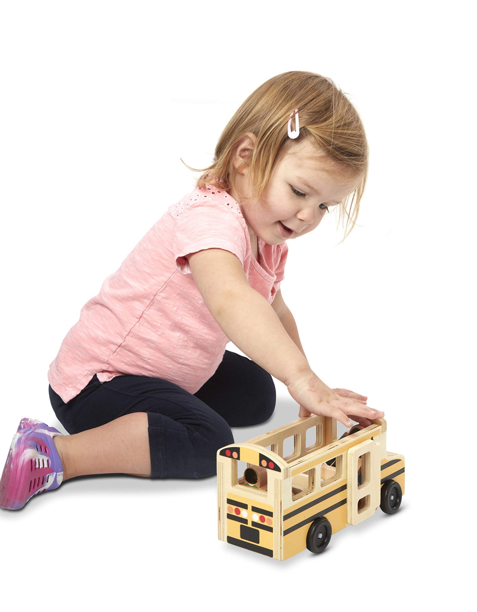 Melissa & Doug School Bus Wooden Play Set With 7 Play Figures