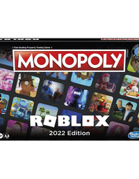 Hasbro Gaming Monopoly: Roblox 2022 Edition Game, Monopoly Board Game Collect and Trade Popular Roblox Experiences
