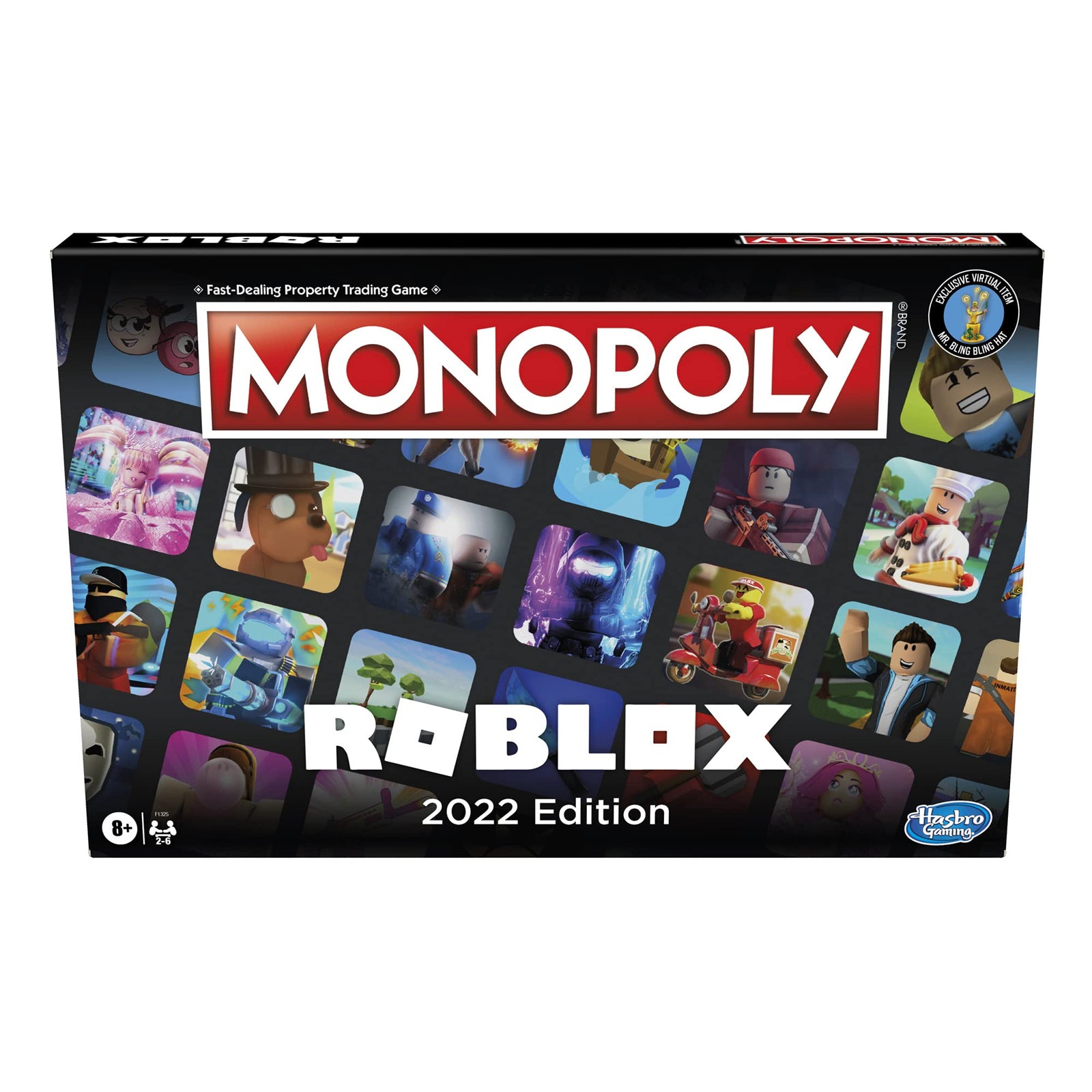 Hasbro Gaming Monopoly: Roblox 2022 Edition Game, Monopoly Board Game Collect and Trade Popular Roblox Experiences